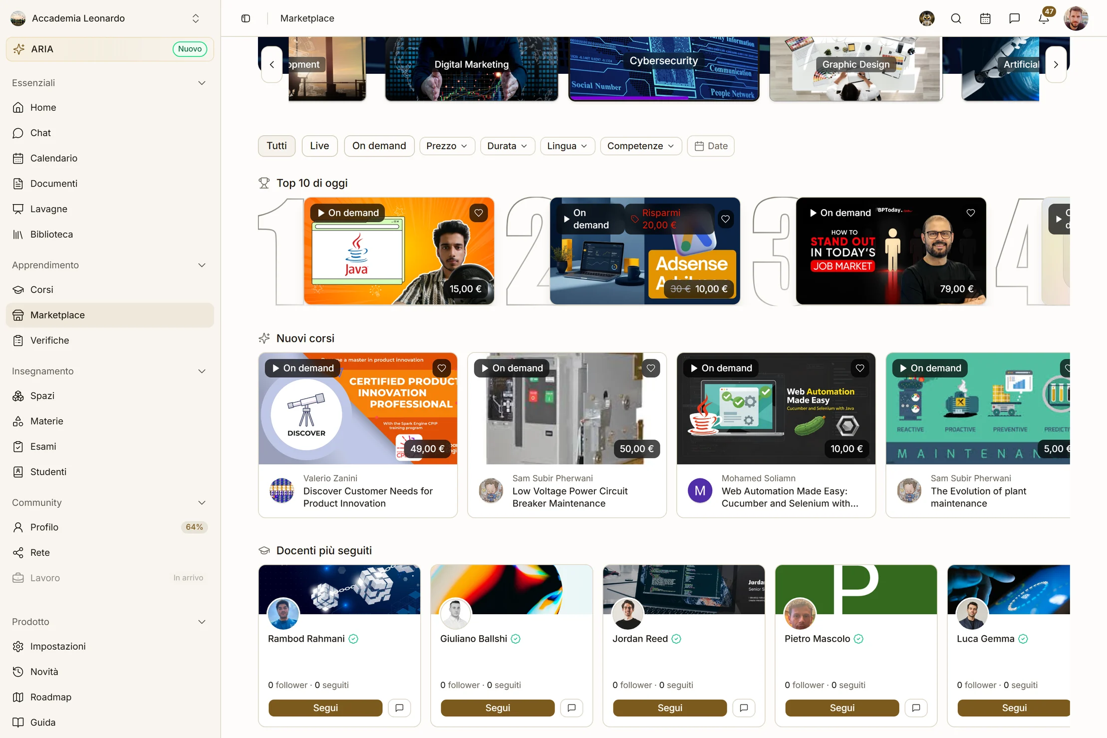 Aladia marketplace