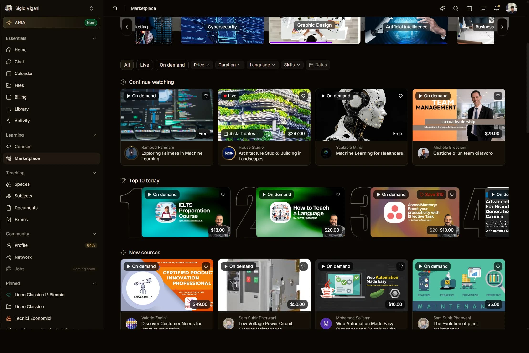 Aladia marketplace