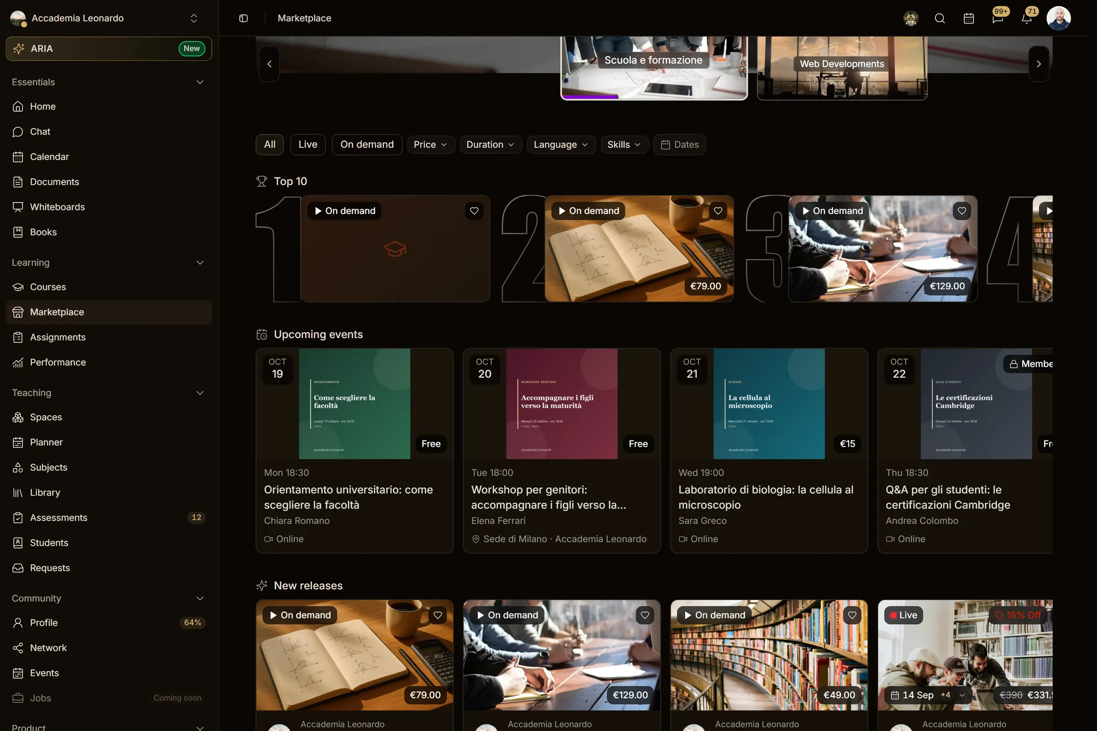 Aladia marketplace